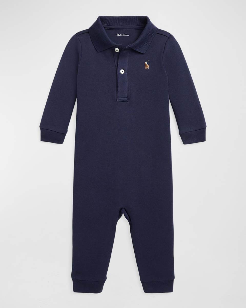 Boy's Pima Polo Coverall, Size 3M-18